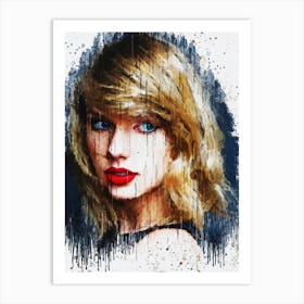 Taylor Swift Paint Art Print