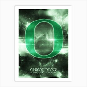 Oregon Ducks Art Print