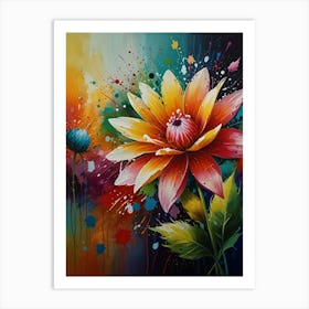 Flower Painting Art Print