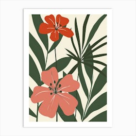 Tropical Flowers 17 Art Print