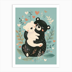 Bear Hug Canvas Print Art Print