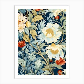 Floral Wallpaper 13 Art Print