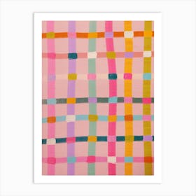 Colorful Checkerboard Art Print