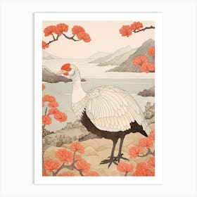 Bird Illustration Turkey 4 Art Print