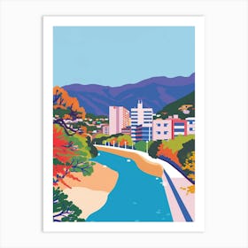 Hiroshima Japan 1 Colourful Illustration Art Print