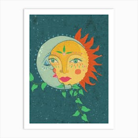 Sun And The Moon Art Print