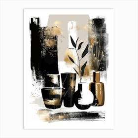 Black And Gold Canvas Print 37 Art Print