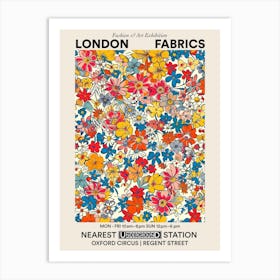 Poster Flower Luxe London Fabrics Floral Pattern 3 Art Print