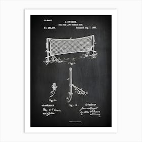 Tennis Patent, Tennis Print, Tennis Net Decor, Vintage Tennis Art, Tennis Wall Art, Tennis Poster, Tennis Player Gift, Tennis Gift, St5061 Art Print