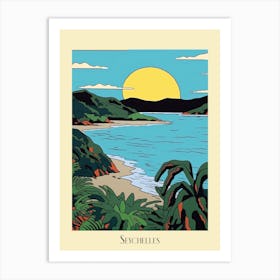 Poster Of Minimal Design Style Of Seychelles 7 Art Print