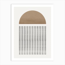 Tan And Brown Art Print