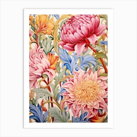 Chrysanthemums 10 Art Print