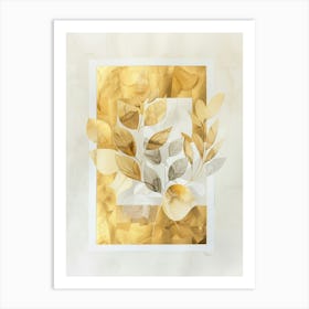 Gold Leaf 31 Art Print