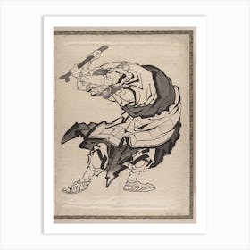 Album Of Sketches By Katsushika Hokusai And His Disciples, Katsushika Hokusai 3 Art Print