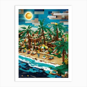 Lego Island Art Print