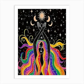 Rainbow Woman 2 Art Print