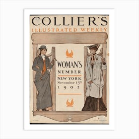 Collier's Illustrated Weekly. Woman's Number, New York, November 15th, 1902, Edward Penfield Art Print
