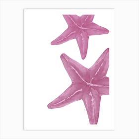 Pink Starfish 2 Art Print