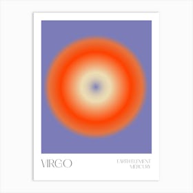 Virgo Aura Zodiac Art Print