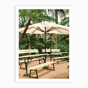 Picnic In The Park Vector Art Print