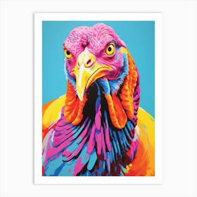 Andy Warhol Style Bird Turkey 4 Art Print