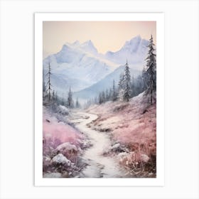 Dreamy Winter Painting Tatra National Park Poland 3 Art Print