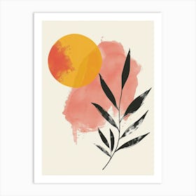 Retro Bloom Mid Century Style Art Print