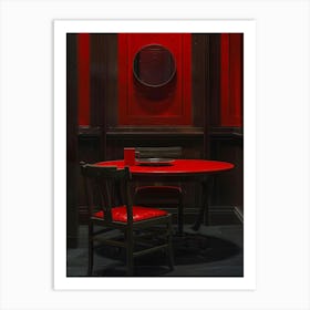 Room With Red Walls Art Print