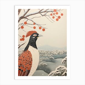 Bird Illustration Pheasant 7 Art Print