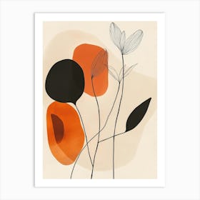 Abstract Flowers 2 Art Print