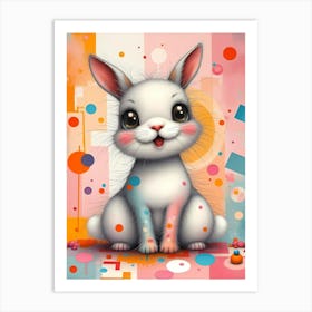 Pippin Doodlewhisk: A Baby Bunny Artwork For Kids Art Print