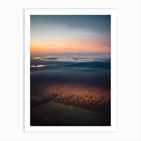 Sunrise Over Fog Art Print