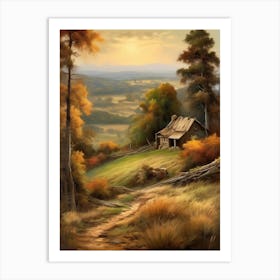 Cabin In The Woods 1 Art Print