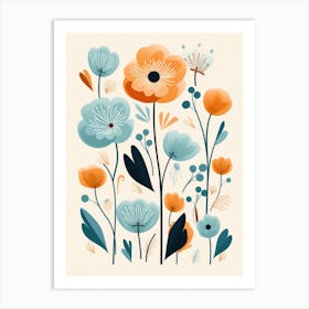 Watercolor Flowers 10 Art Print