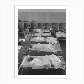 Nap Time In The Nursery School At The Fsa (Farm Security Administration) Farm Workers Community, Woodville Art Print