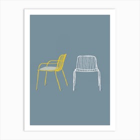 Two Lounge Chairs Art Print