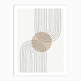 Art Deco Minimalist Illustration Art Print