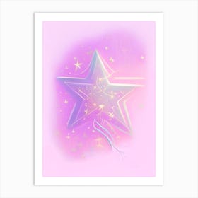 Star Gouache Space Art Print