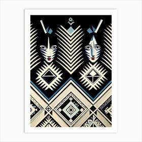 Aztec Women Art Print