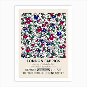 Poster Tulip Tide London Fabrics Floral Pattern 5 Art Print