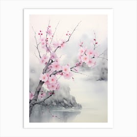 Cherry Blossom Painting 5 Art Print