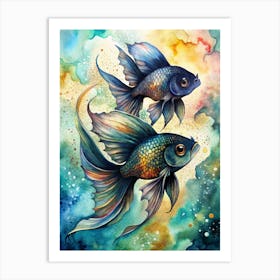 Betta Fish Painting Art Print