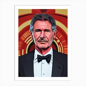 Harrison Ford Illustration Movies Art Print