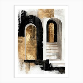 Black And Gold 42 Art Print