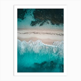 Aerial View Of A Beach 136 Art Print