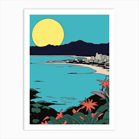 Minimal Design Style Of Honolulu Hawaii, Usa 4 Art Print