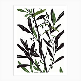 Green Leaves Art Print