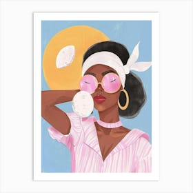 Afro-American Girl 1 Art Print