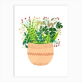 Assorted Potted Plants Ava Art Print