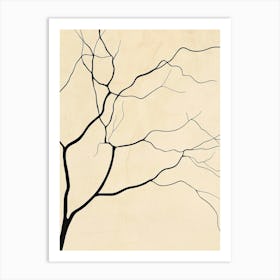 Bare Tree Canvas Print Art Print